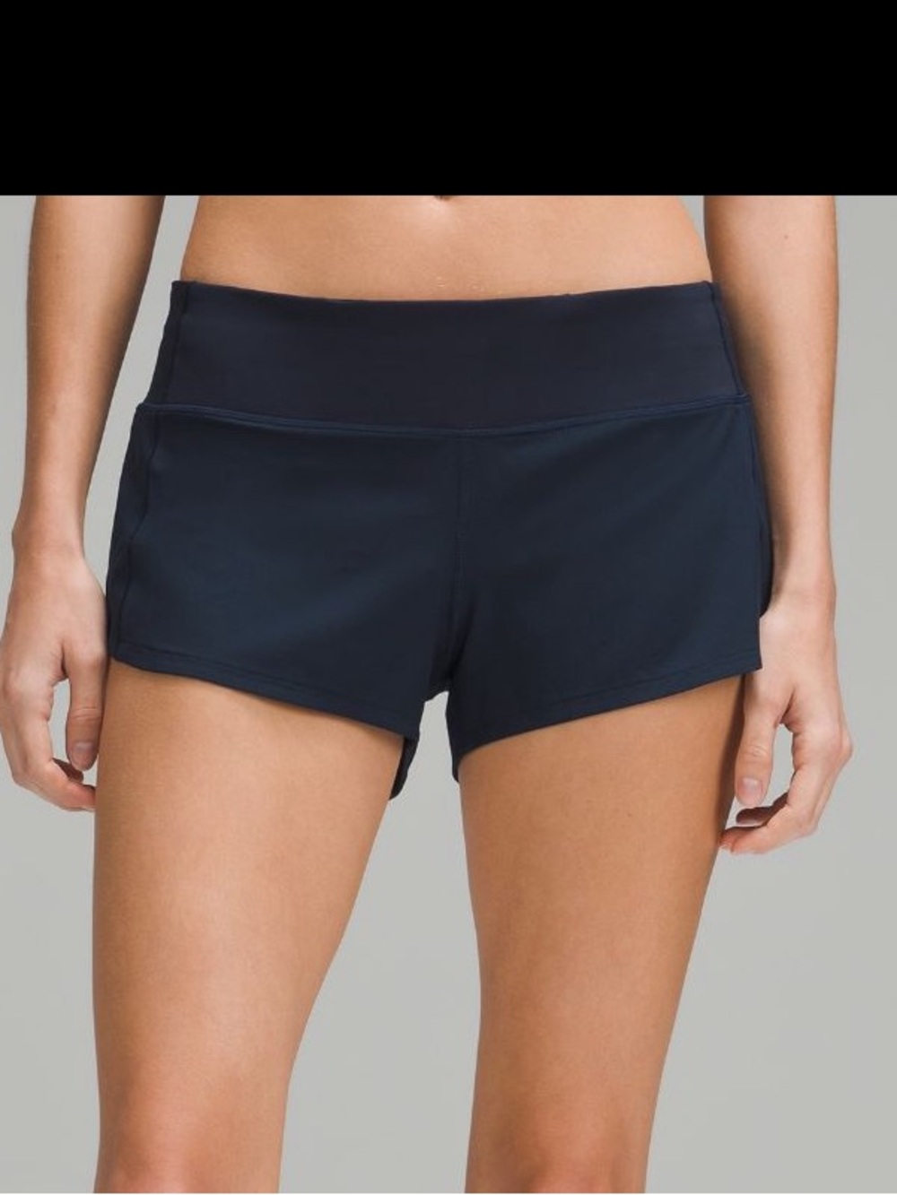 lululemon athletica Navy Athletic Running Shorts